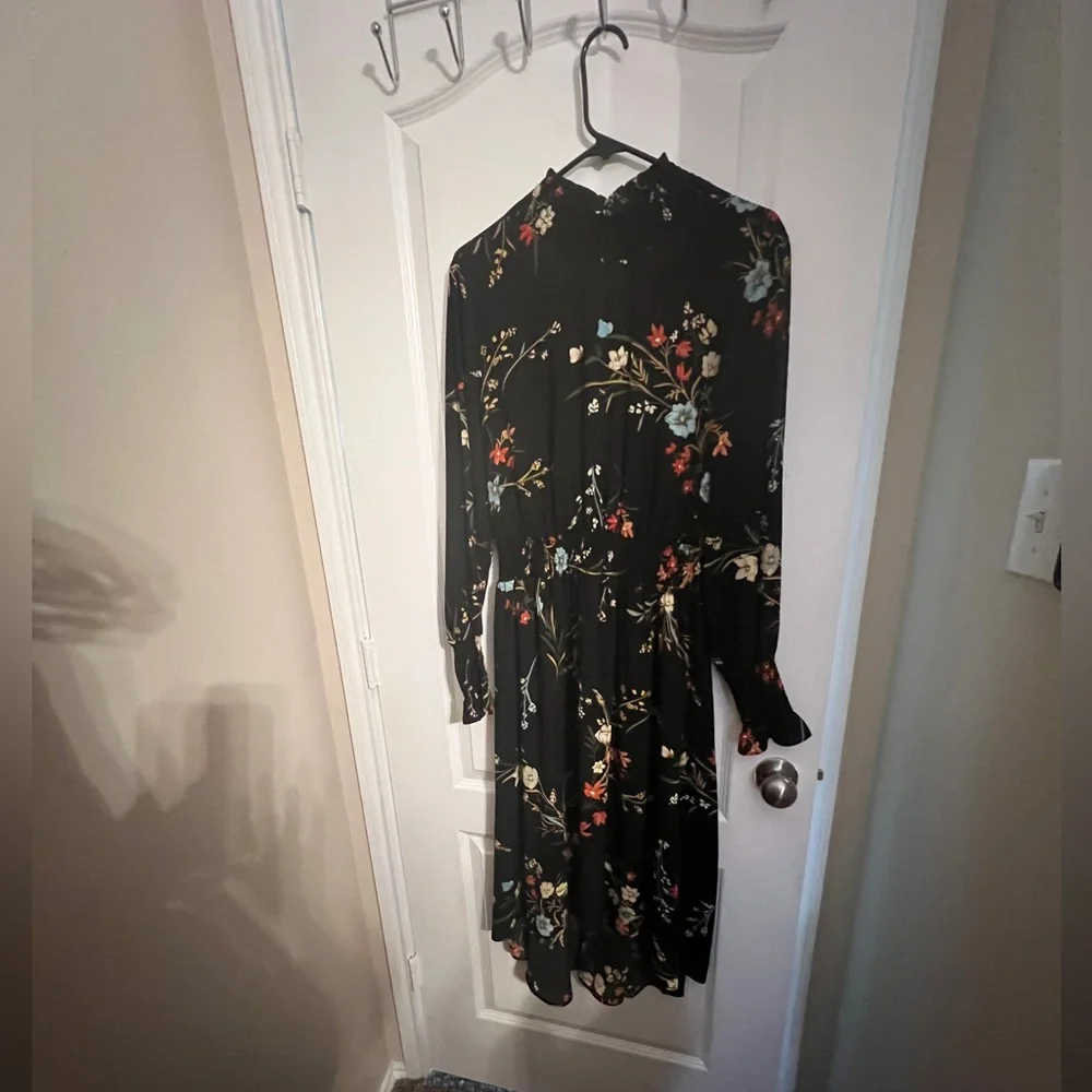 Nanette Black and Red Long Sleeve Sundress - Picture 3 of 5